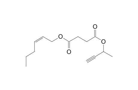 Succinic acid, but-3-yn-2-yl cis-hex-2-en-1-yl ester