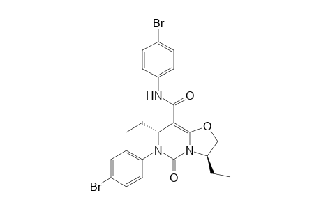 (3R,7R)-N,6-bis(4-bromophenyl)-3,7-diethyl-5-keto-3,7-dihydro-2H-oxazolo[3,2-c]pyrimidine-8-carboxamide