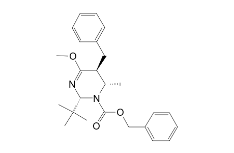 (2R,4S,5S)-2-tert-butyl-6-methoxy-4-methyl-5-(phenylmethyl)-4,5-dihydro-2H-pyrimidine-3-carboxylic acid (phenylmethyl) ester