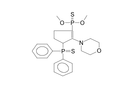 3-DIPHENYLTHIOPHOSPHORYL-2-MORPHOLINO-1-CYCLOPENTENYLTHIOPHOSPHONICACID, DIMETHYL ESTER