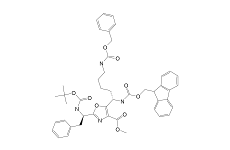 #4F;METHYL-5-[(1S)-5-[(BENZYLOXYCARBONYL)-AMINO]-1-[[(9H-FLUOREN-9-YLMETHOXY)-CARBONYL]-AMINO]-PENTYL]-2-[(1S)-1-[(TERT.-BUTOXYCARBONYL)-AMINO]-2-PHENYL