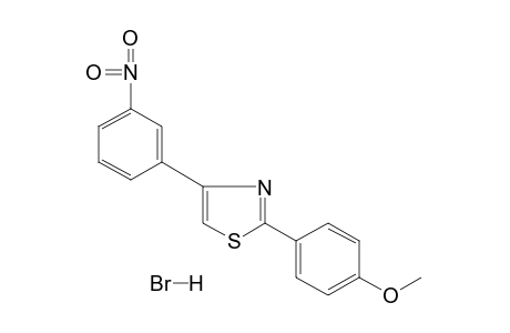 2-(p-methoxyphenyl)-4-(m-nitrophenyl)thiazole, hydrobromide