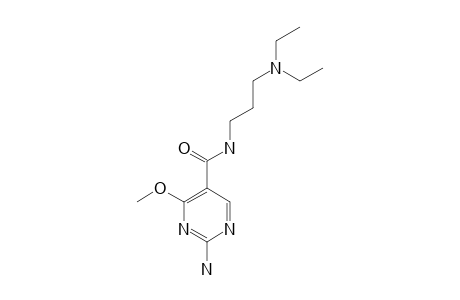 2-amino-N-[3-(diethylamino)propyl[-4-methoxy-5-pyrimidinecarboxamide