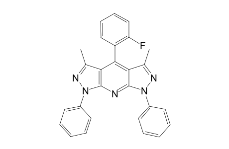 4-(2-FLUOROPHENYL)-3,5-DIMETHYL-1,7-DIPHENYL-1H,7H-BISPYRAZOLO-[3,4-B:4',3'-E]-PYRIDINE