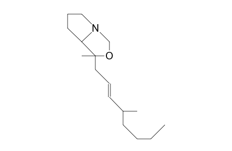 (1S,7AS)-tetrahydro-1-methyl-1-(4(R)-methyl-2(Z)-octenyl)-1H,3H-pyrrolo(1,2-C)oxazol-3-one