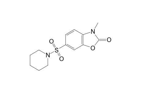 1,3-Benzoxazol-2(3H)-one, 3-methyl-6-(1-piperidinylsulfonyl)-