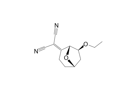 (1R*,5S*,7S*)-7-ETHOXY-8-OXABICYClO-[3.2.1]-OCTAN-2-YLIDENEMALONONITRILE