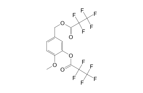 3-Hydroxy-4-methoxybenzyl alcohol, di(pentafluoropropionate)