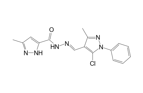 N'-[(E)-(5-chloro-3-methyl-1-phenyl-1H-pyrazol-4-yl)methylidene]-3-methyl-1H-pyrazole-5-carbohydrazide