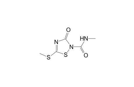 N-methyl-5-(methylthio)-3-oxo-delta4-1,2,4-thiadiazoline-2-carboxamide