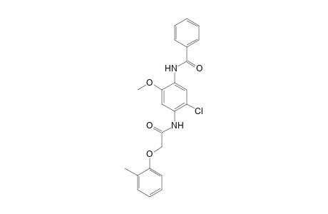 N-(5-Chloro-2-methoxy-4-([(2-methylphenoxy)acetyl]amino)phenyl)benzamide