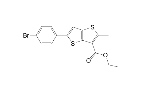 Ethyl 2-methyl-5-(4-bromophenyl)thieno[3,2-b]thiophene-3-carboxylate