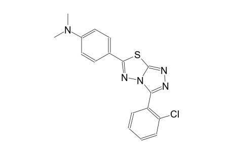 4-[3-(2-chlorophenyl)[1,2,4]triazolo[3,4-b][1,3,4]thiadiazol-6-yl]-N,N-dimethylaniline