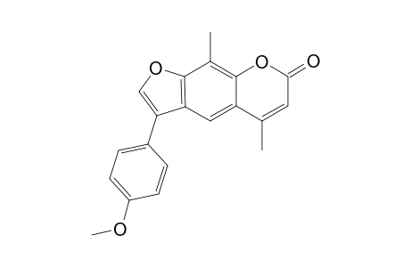 3-(4-Methoxyphenyl)-5,9-dimethyl-7-furo[3,2-g][1]benzopyranone