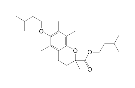 6-(3-Methylbutyl)oxy-2,5,7,8-tetramethylchroman-2-carboxylic acid, 3-methylbutyl ester