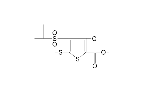 3-chloro-4-(isopropylsulfonyl)-5-(methylthio)-2-thiophenecarboxylic acid, methyl ester