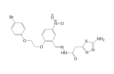 2-(5-amino-1,3,4-thiadiazol-2-yl)-N'-((E)-{2-[2-(4-bromophenoxy)ethoxy]-5-nitrophenyl}methylidene)acetohydrazide