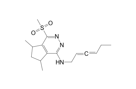 5H-Cyclopenta[d]pyridazin-1-amine, N-2,3-hexadienyl-6,7-dihydro-5,7-dimethyl-4-(methylsulfonyl)-