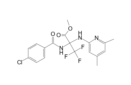 2-(4-Chloro-benzoylamino)-2-(4,6-dimethyl-pyridin-2-ylamino)-3,3,3-trifluoro-propionic acid methyl ester
