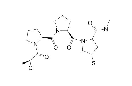 (2S,4S)-N-[(2S)-N-[(2S)-N-[(2S)-2-CHLOROPROPIONYL]-PROLYL]-PROLYL]-4-MERCAPTOPROLINE-METHYLAMIDE