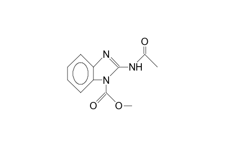 2-acetamidobenzimidazole-1-carboxylic acid methyl ester