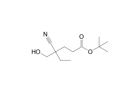 Tert-butyl 4-cyano-4-(hydroxymethyl)hexanoate