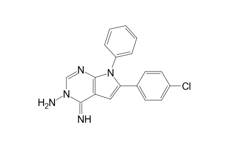 3-Amino-4-imino-6-(4-chlorophenyl)-7-phenyl-7H-pyrrolo[2,3-d]pyrimidine