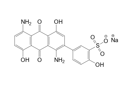 5-(1,5-Diamino-4,8-dihydroxy-2-anthraquinonyl)-2-hydroxybenzenesulfonic acid, monosodium salt