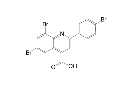 4-quinolinecarboxylic acid, 6,8-dibromo-2-(4-bromophenyl)-