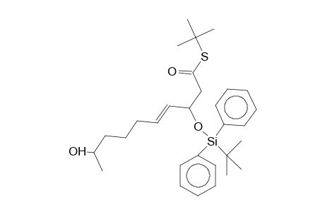 S-(tert-Butyl) (4E)-3-([tert-butyl(diphenyl)silyl]oxy)-9-hydroxy-4-decenethioate