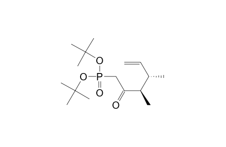 [R,S](2l,4l)-di-t-butyl (3,4-dimethyl-2-oxo-5-hexenyl)phosphonate