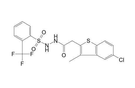 1-[(5-CHLORO-3-METHYLBENZO[b]THIEN-2-YL)ACETYL]-2-[(alpha,alpha,alpha-TRIFLUORO-o-TOLYL)SULFONYL]HYDRAZINE