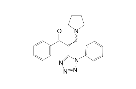 2-(1-phenyl-1H-tetrazol-5-yl)-3-(1-pyrrolidinyl)acrylophenone