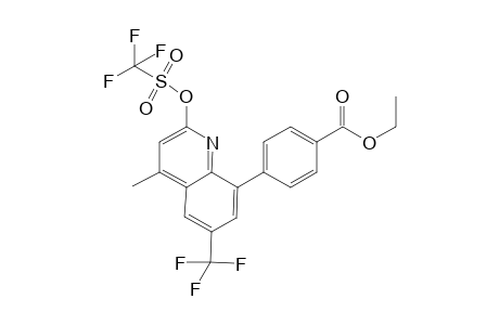 4-[4-methyl-6-(trifluoromethyl)-2-(trifluoromethylsulfonyloxy)-8-quinolinyl]benzoic acid ethyl ester