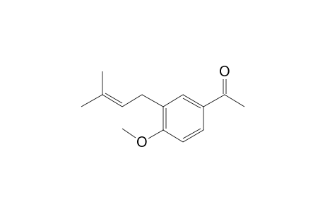 4-Methoxy-3-(isopenten-2-yl)acetophenone