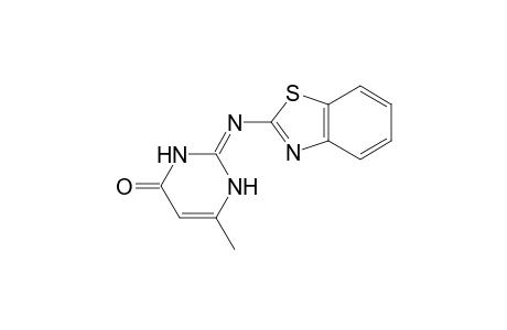 1H-Pyrimidin-4-one, 2-(benzothiazol-2-ylamino)-6-methyl-