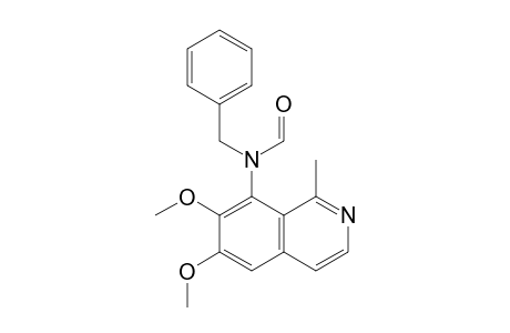 Formamide, N-(6,7-dimethoxy-1-methyl-8-isoquinolinyl)-N-(phenylmethyl)-