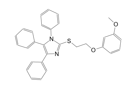 2-{[2-(3-methoxyphenoxy)ethyl]sulfanyl}-1,4,5-triphenyl-1H-imidazole