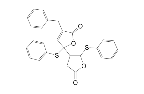 3-Benzyl-5-(phenylthio)-5-[5'-(phenylthio0-2'-oxotetrahydrofuran-4'-yl]-2(5H)-furanone