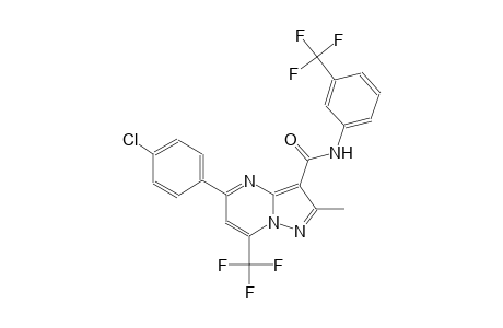 5-(4-chlorophenyl)-2-methyl-7-(trifluoromethyl)-N-[3-(trifluoromethyl)phenyl]pyrazolo[1,5-a]pyrimidine-3-carboxamide