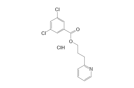 3,5-dichlorobenzoic acid, 3-(2-pyridyl)propyl ester, hydrochloride