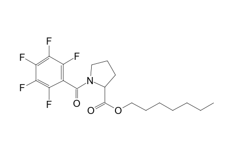 L-Proline, N-(pentafluorobenzoyl)-, heptyl ester