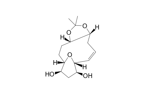 (1S*,4S*,8R*,10Z,12R*13S*,15R*)-6,6-Dimethyl-5,7,16-trioxatricyclo[10.3.1.0(4,8)]hexdec-10-en-13,15-diol