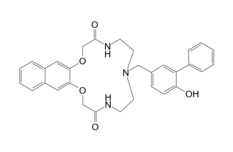 5,6,7,8,9,10-Hexahydro-7-[(4'-hydroxy-[1,1'-biphenyl]-3-yl)methyl]-2H-naphtho[2,3-b]-(1,4-dioxa-7,10,13-triaza)cyclopentadecine-3,11(4H,12H)-dione