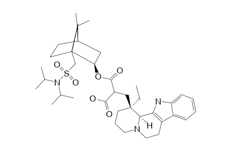 #9;[(1''S,2''R,4''R)-N,N-DIISOPROPYLBORNAN-10''-SULFONAMIDE-2''-YL]-2-[(1'-ALPHA-ETHYL-1',2',3',4',6',7',12',12B'-ALPHA-OCTAHYDROINDOLO-[2',3'-A]-QUINOLIZIN-