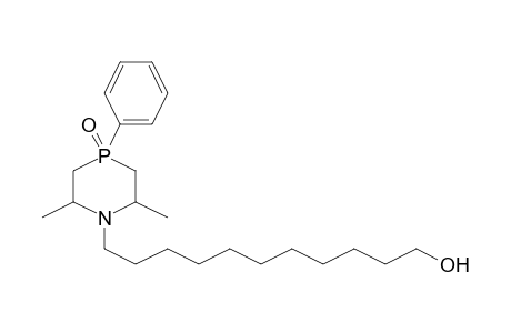 1-Aza-4-phosphacyclohexane, 1-(11-hydroxyundecyl)-2,6-dimethyl-4-oxo-4-phenyl-