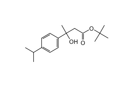 BUTYRIC ACID, 3-HYDROXY-3-/P-ISO- PROPYLPHENYL/-, TERT-BUTYL ESTER