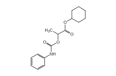 carbanilic acid, ester with lactic acid, cyclohexyl ester