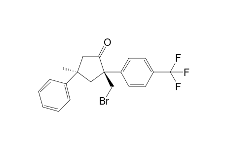 (2R,4R)-2-(bromomethyl)-4-methyl-4-phenyl-2-(4-(trifluoromethyl)phenyl)cyclopentan-1-one