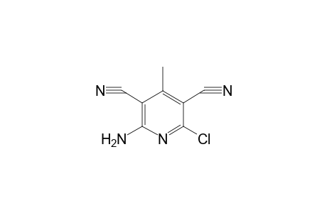 2-Amino-6-chloro-4-methyl-3,5-pyridinedicarbonitrile